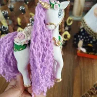 اسب تکشاخ خمیری|مجسمه، تندیس، ماکت|مشهد, نوید|دیوار