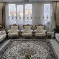 مبل استیل 7 نفره،تمیز و سالم ،طلایی کرم با کیفیت|مبلمان خانگی و میز عسلی|مشهد, فدک|دیوار