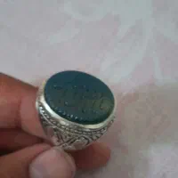 دو عدد انگشتر نقره 925 قدیمی شجر و عقیق