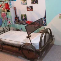 تخت نوجوان ماشین فلزی