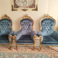 مبل ۹ نفره سلطنتی مدل سه گل