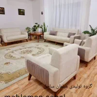 مبل(کمجا)راحتی مدل پانیذ 7نفره شرکتی با قیمت واقعی|مبلمان خانگی و میز عسلی|قزوین, |دیوار
