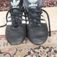 بوت وکفش ورزشی روی چمن چرم