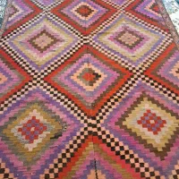 گلیم فرش|گلیم، جاجیم، گبه|کرمان, |دیوار