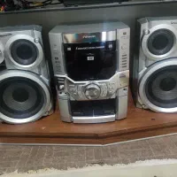 سیستم DVD پاناسونیک  چنجر دار به همراه دو عدد باند