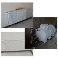 نصب پمپ و مخزن و نصب رادیاتور  و شیرآلات