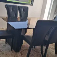 میز ناهار خوری 6 نفره چرم