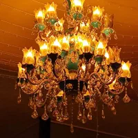 لوستر سلطنتی|لوستر و چراغ آویز|گرگان, |دیوار