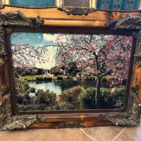 تابلو فرش تقریبا اندازه ۱متر در ۷۰ سانت