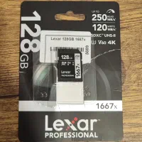 رم دوربین لکسار Lexar 128GB 1667x UHS-II SDXC V60