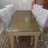 میز ناهارخوری ۴ نفره|میز و صندلی غذاخوری|پیر بکران, |دیوار