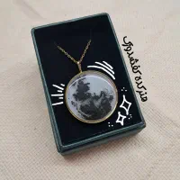 گردنبند ماه شبتاب رزین /فیروزه ای