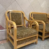 مبلمان راحتی ۸نفره چوبی|مبلمان خانگی و میز عسلی|تهران, شهرک نفت|دیوار