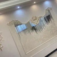 پتینه گچبری ورق طلا آینه