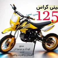 موتور مینی کراس 125 استارتی دنده‌ای قوی آفرودی