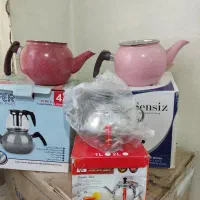 کتری قوری نو استیل گرانیتی با کارتن