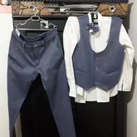 جلیقه شلواروکفش پسرانه نو وسالم وتمیز.