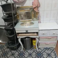 پایه قابلمه و قاشق چنگال