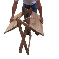 میزو صندلی تاشو نیمکت تاشو چوب نراد|میز و صندلی غذاخوری|بابل, |دیوار