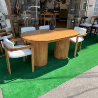 ناهار خوری مدل بیضی جدید|میز و صندلی غذاخوری|رشت, چله خانه|دیوار