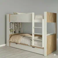 تخت دو طبقه ، تخت دوطبقه|تخت و سرویس خواب|ساری, |دیوار