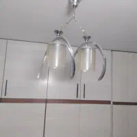 لوستر فانتزی فلزی شیک|لوستر و چراغ آویز|برخوار, |دیوار