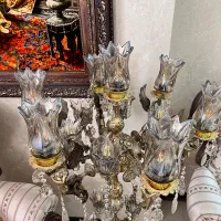 لوستر ایستاده برنجی|لوستر و چراغ آویز|اصفهان, جی شیر|دیوار