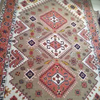 یک جفت فرش ماشینی طرح سنتی