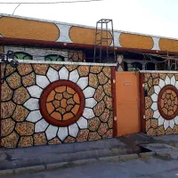 اجرا نمای ساختمان طرح سنگ و چوب|خدمات پیشه و مهارت|دهدشت, |دیوار