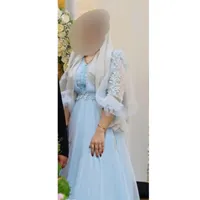 لباس مجلسی آبی آسمانی|لباس|صحنه, |دیوار