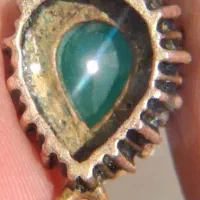 پلاک 14عیار زمرد با نگین های اصل و 2 رخ قدمتدار|جواهرات|کرج, ساسانی (قلمستان)|دیوار