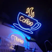 تابلو ال ای دی نئون Caffee آمریکانو|فروشگاه و مغازه|قمرود, |دیوار