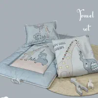 سرویس رختخواب مسافرتی نوزاد سیسمونی و عروسک شکیبا