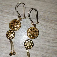 گوشواره و انگشتر طلا