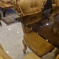 مبلمان  استیل سلطنتی اصل با میز ناهارخوری ۸ نفره|مبلمان خانگی و میز عسلی|رشت, گلسار|دیوار