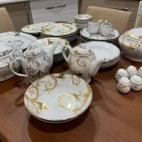 سرویس غذاخوری ۱۲ نفره چینی مقصود|ظروف سرو و پذیرایی|آمل, |دیوار