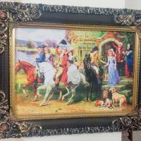 تابلو فرش نقاشی بدرقه