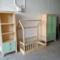 سرویس چوب نوزاد چیکا اقساط ویژه کف قیمت بازار|تخت و سرویس خواب|شاندیز, |دیوار