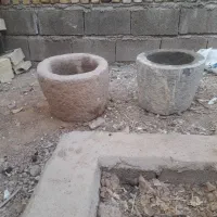 دو عدد هاون سنگی قدیمی و تمیز