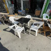 میز صندلی تاشو تمام‌پلاستیکی رنگبندی کامل herkol