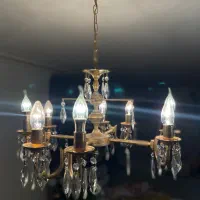 لوستر تکی طلایی ۸ شاخه|لوستر و چراغ آویز|اصفهان, خلجا|دیوار