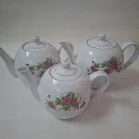 سه سایز قوری گلسرخ قدیمی