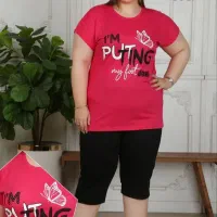 تیشرت شلوارک زنانه سایز بزرگ