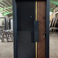 درب ضد سرقت نئوکلاسیک نرده استیل، شیشه ای کد T021|مصالح و تجهیزات ساختمان|آمل, |دیوار