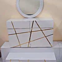ست اینه کنسول و میز تی وی سه بعدی فولMDF(افر ویژه)