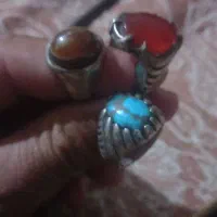 سه عدد انگشتر نقره اصل