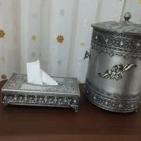 ست دستمال کاغذی و سطل اشغال ۱تومن