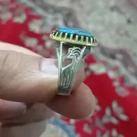 انگشترنقره دستسازفیروزه نیشابور ویاقوت کبود|جواهرات|شیراز, دباغ خانه|دیوار