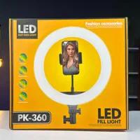 رینگ لایت ۱۴ و ۱۸ اینچ بهمراه پایه 2 متری برند PK|دوربین عکاسی و فیلم‌برداری|شیراز, تحویلی|دیوار