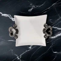 میوه خوری و شیرینی خوری سرامیکی پایه دار ست|ظروف سرو و پذیرایی|اندیشه, اندیشه فاز ۵|دیوار